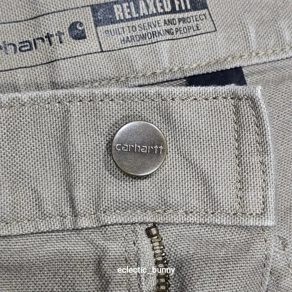 Carhartt Rugged Flex Relaxed Fit Duck Utility Work Pants Gravel 34x30 103279 251 - Picture 9 of 11